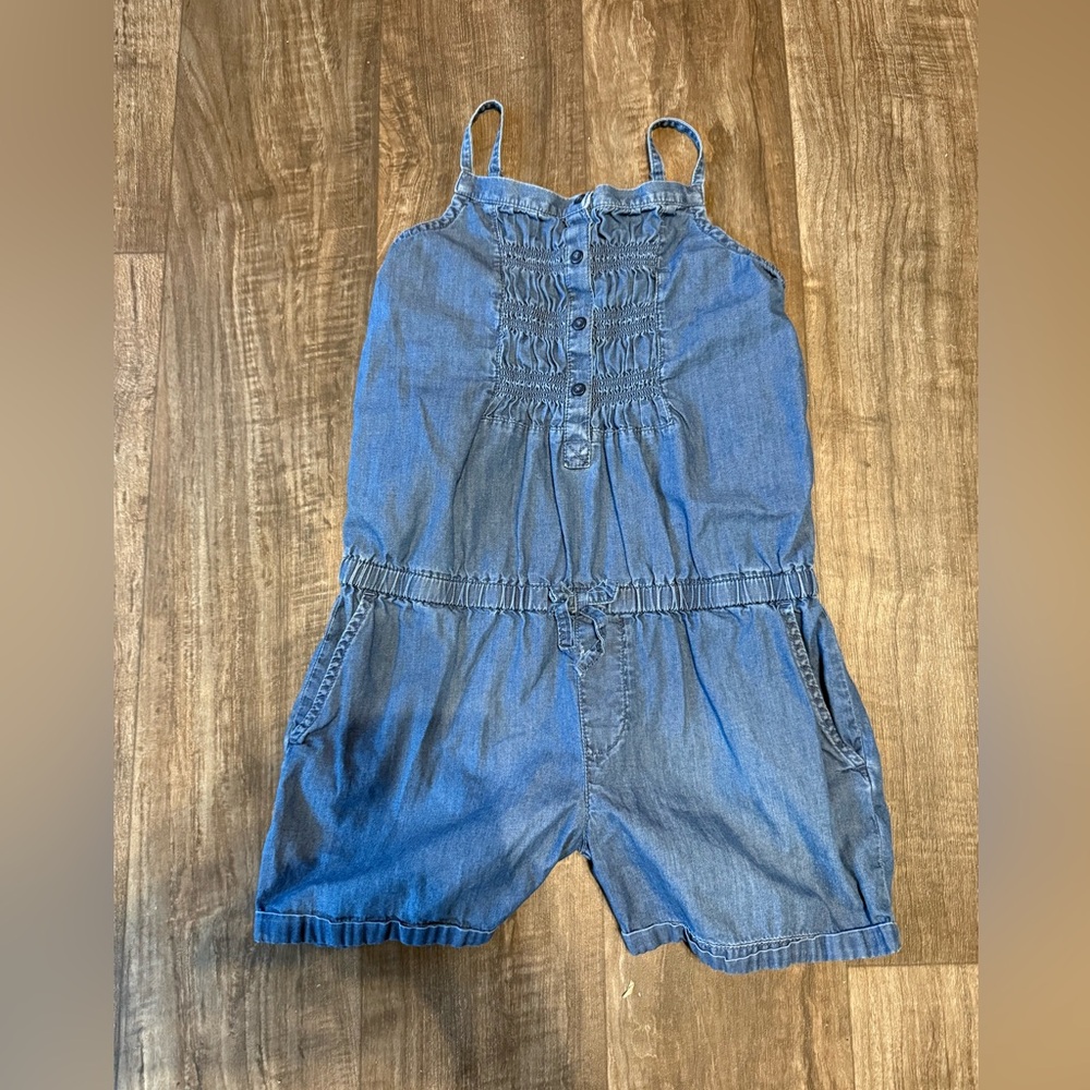 GAP Kids Blue Denim Romper